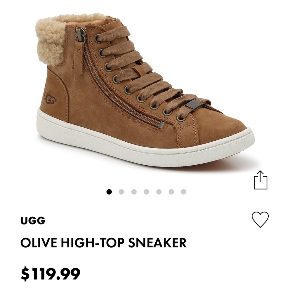Ugg Hightop Suede Sneakers 7.5